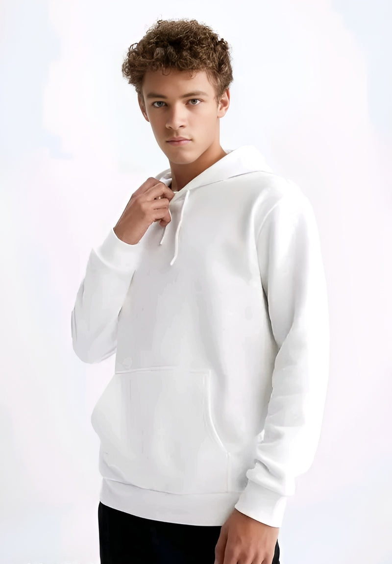 Classic Solid Hoodie - Cotton Winter Essential