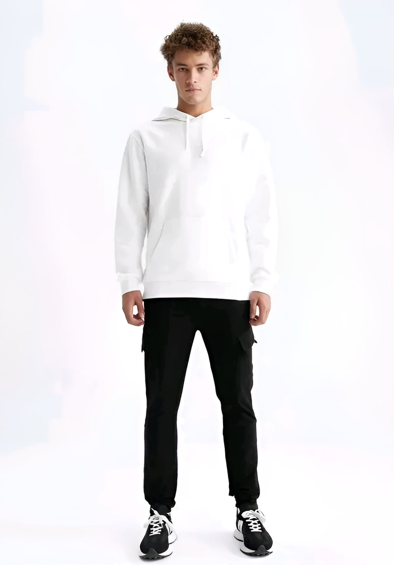 Classic Solid Hoodie - Cotton Winter Essential