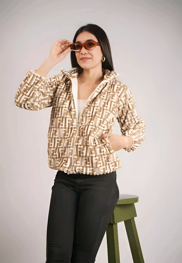 Wool Zip Cardigan Jacket Women | Winter Sweater Coat | Lightweight