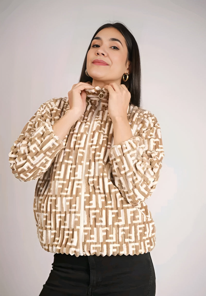 Wool Zip Cardigan Jacket Women | Winter Sweater Coat | Lightweight