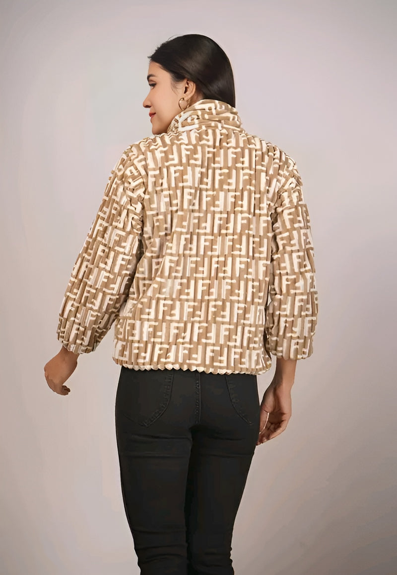 Wool Zip Cardigan Jacket Women | Winter Sweater Coat | Lightweight