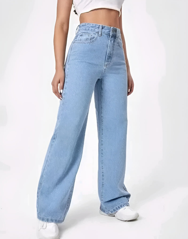 Ice Blue Wide Leg Jeans - Confidence Level: Unstoppable ✨