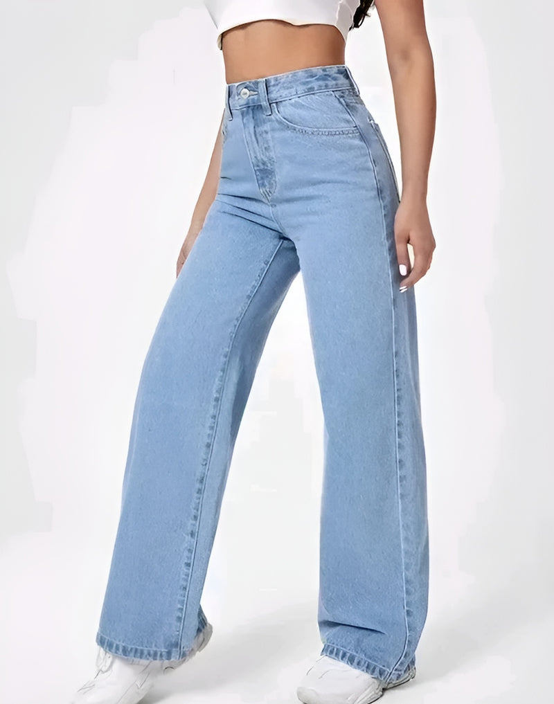 Ice Blue Wide Leg Jeans - Confidence Level: Unstoppable ✨
