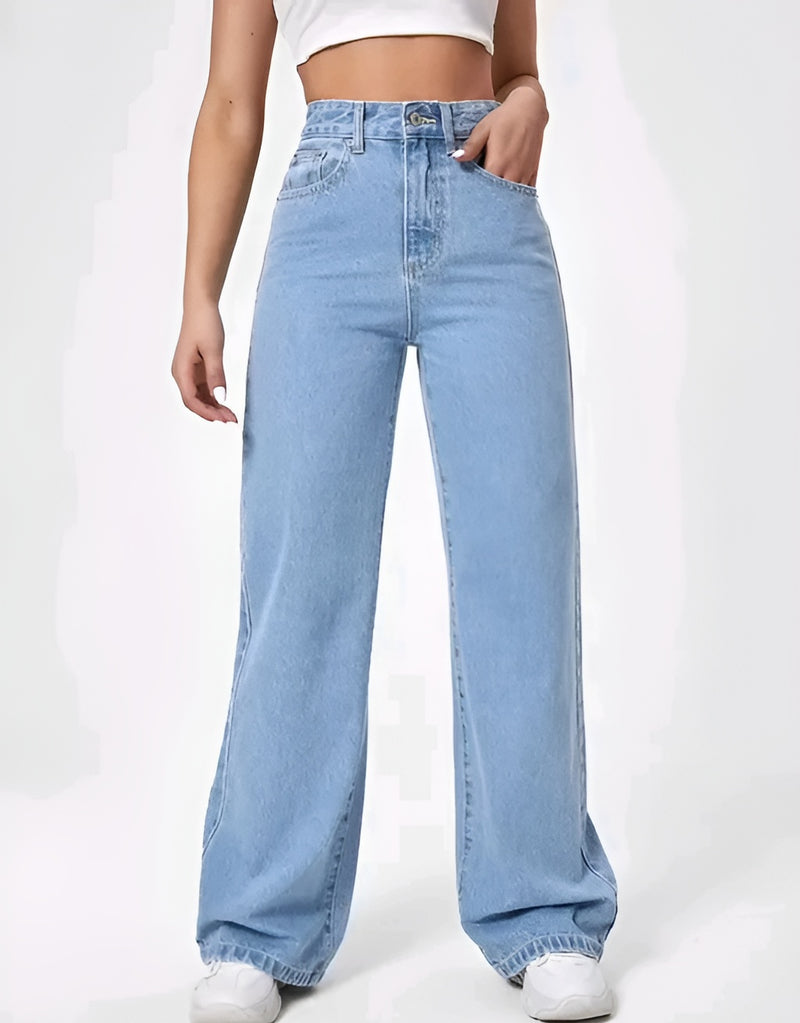 Ice Blue Wide Leg Jeans - Confidence Level: Unstoppable ✨