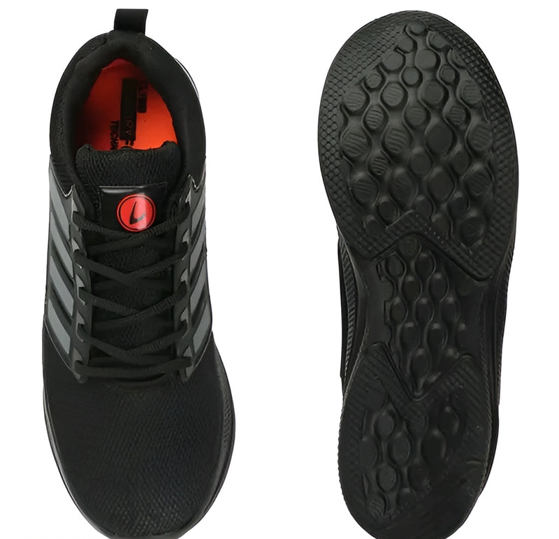 Flexi 4 Black Mesh Sneakers - Built Different Energy 🔥