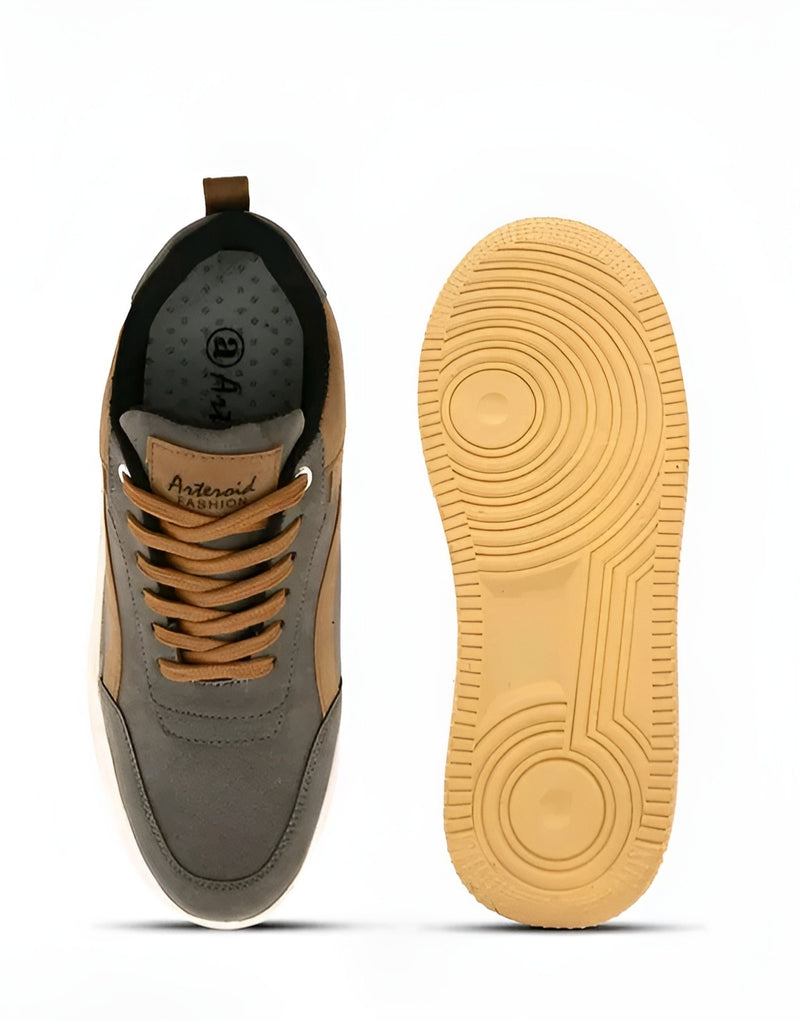 TEXTURED Color-Block Suede Sneakers - Respect On Sight 👑