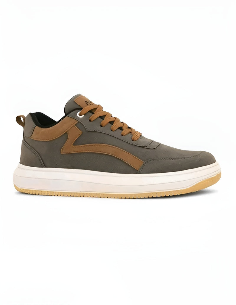 TEXTURED Color-Block Suede Sneakers - Respect On Sight 👑