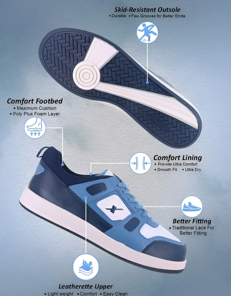 SM-9043 White Casual Shoes - Effortless Alpha Energy ⚡