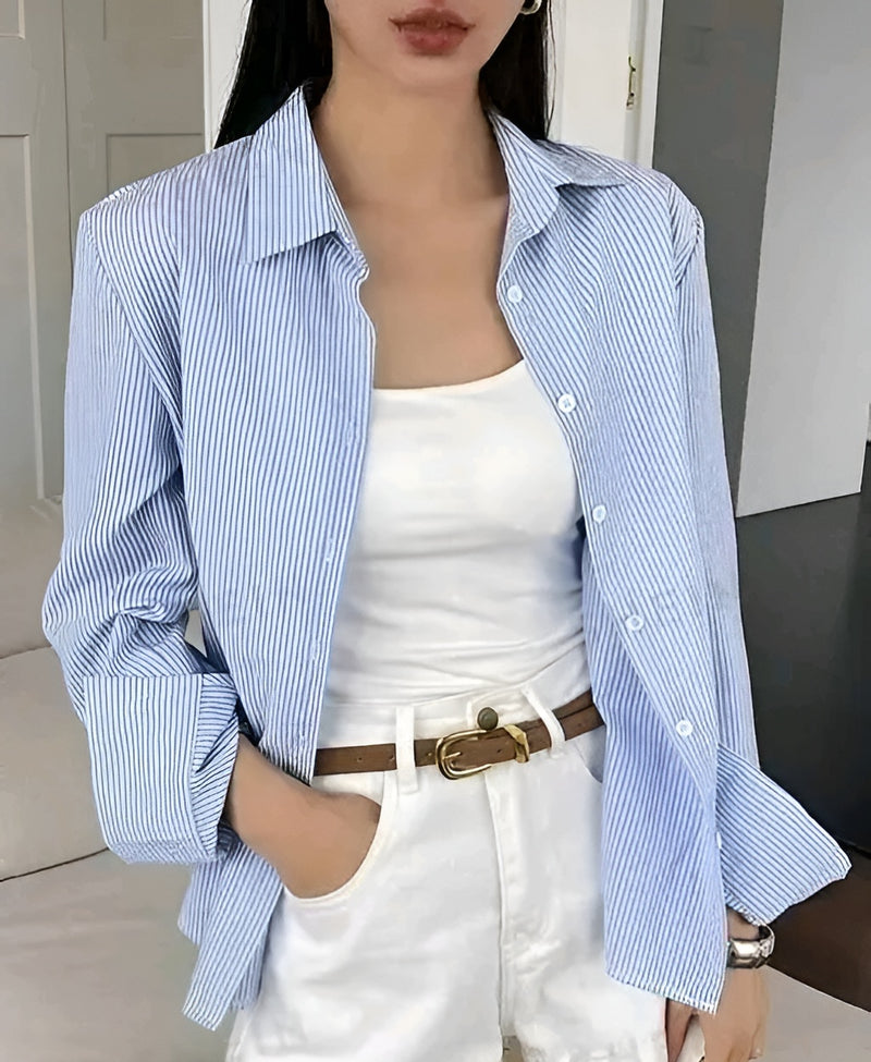 Glamorous Striped Cotton Shirt - Slay All Day 💫