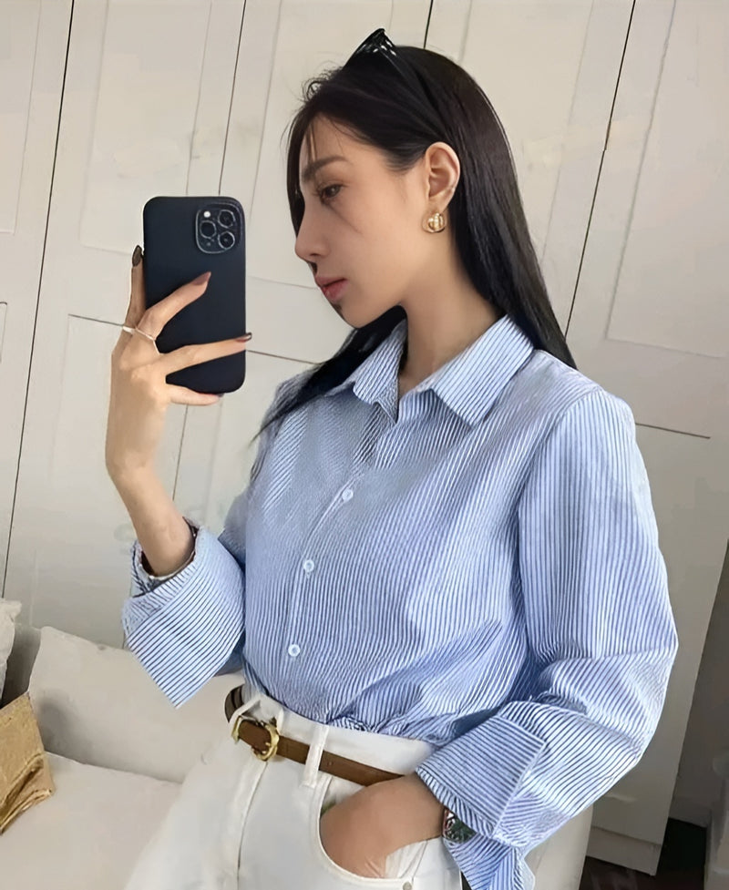 Glamorous Striped Cotton Shirt - Slay All Day 💫