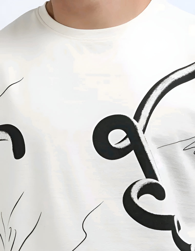 ARDEUR Oversized Graphic Tee - Effortless Power Move 🔥