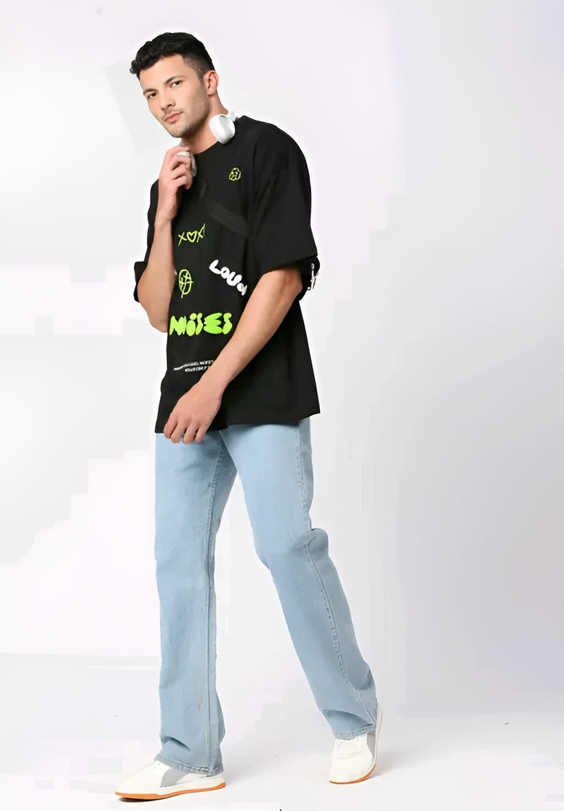 Loud Noises Puff Print Tee - Bold Statement Energy ⚡