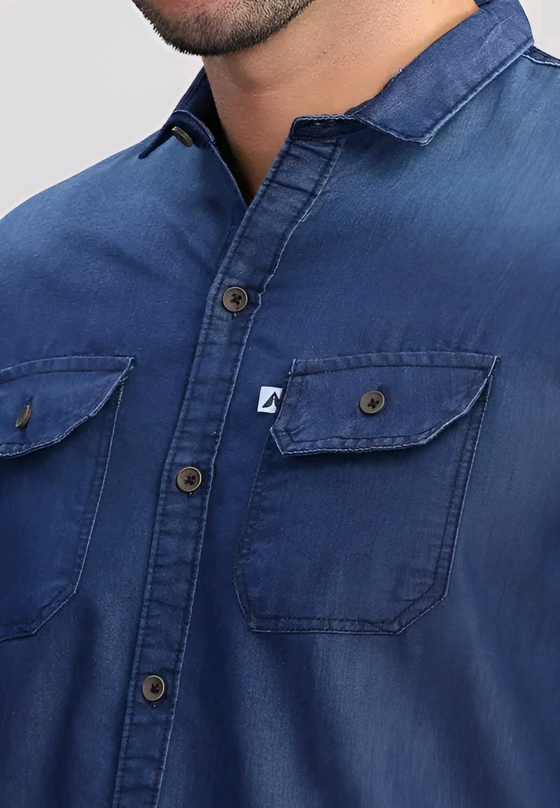 Denim Shirt - Timeless Masculine Edge 🔥