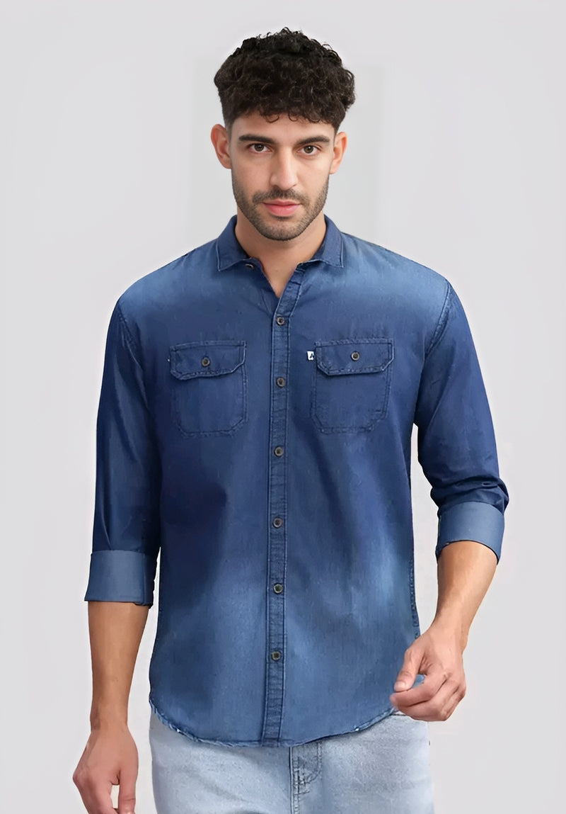 Denim Shirt - Timeless Masculine Edge 🔥
