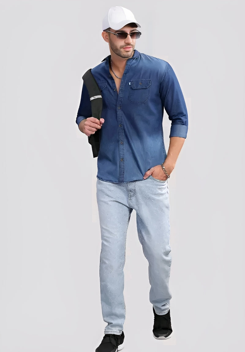 Denim Shirt - Timeless Masculine Edge 🔥
