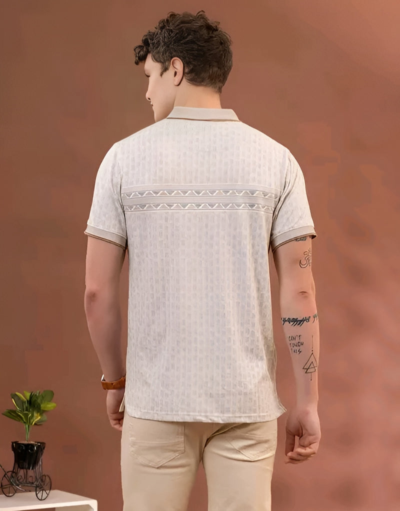 Cotton Printed Polo - Sharp Versatility Daily ⚡