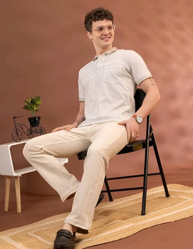 Cotton Printed Polo - Sharp Versatility Daily ⚡