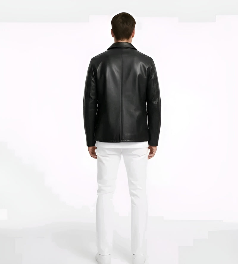 MIDNIGHT Leather Jacket - Pure Alpha Presence 🖤