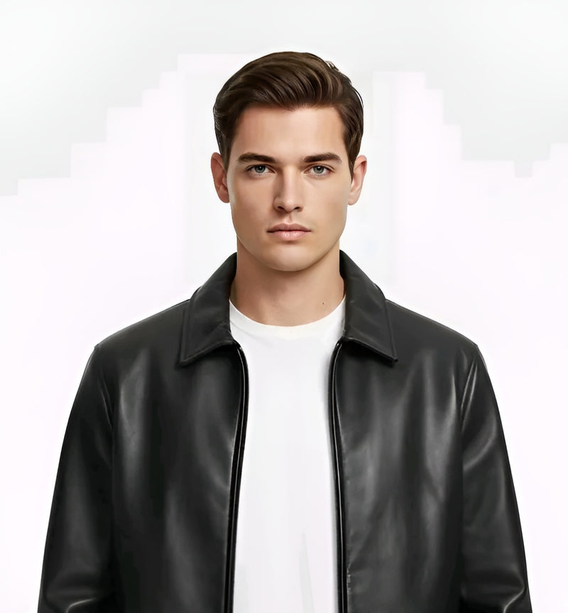 MIDNIGHT Leather Jacket - Pure Alpha Presence 🖤