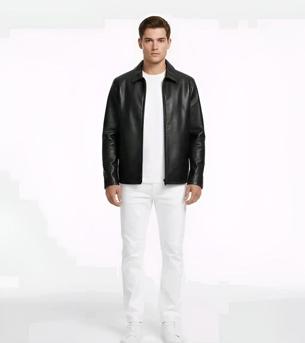 MIDNIGHT Leather Jacket - Pure Alpha Presence 🖤