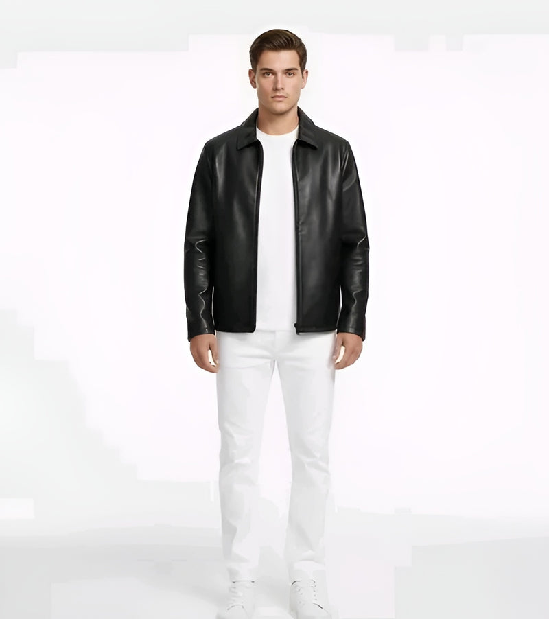 MIDNIGHT Leather Jacket - Pure Alpha Presence 🖤