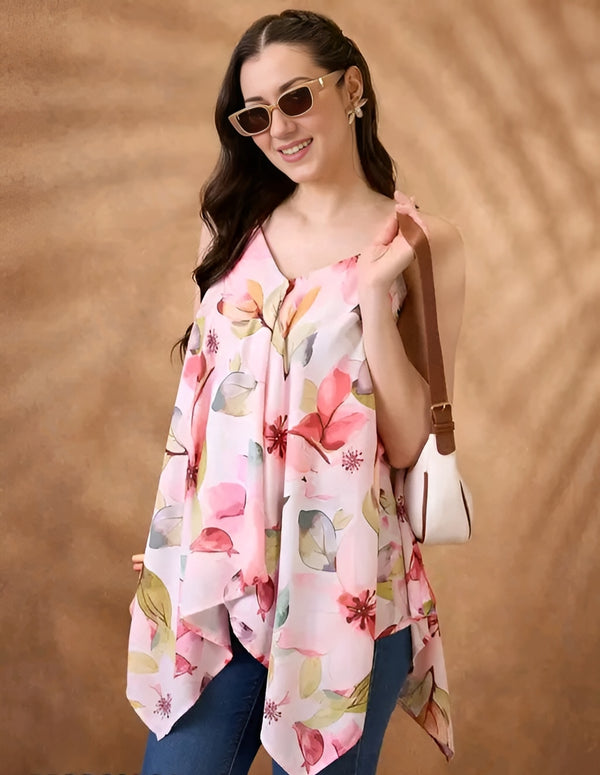 Floral Fusion Tunic - Contemporary Feminine Power 🌸