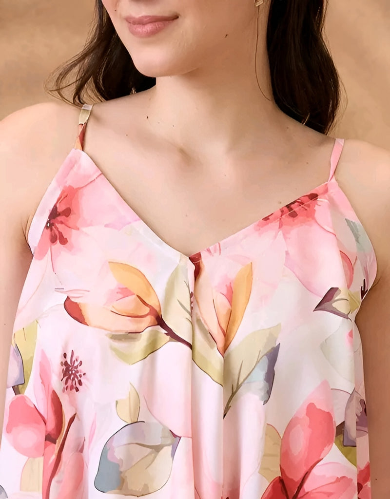 Floral Fusion Tunic - Contemporary Feminine Power 🌸