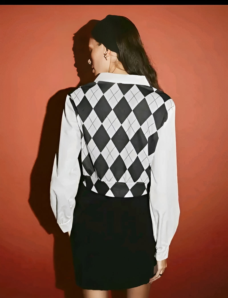 Classic Lycra Printed Top - Timeless Comfort Daily 💙