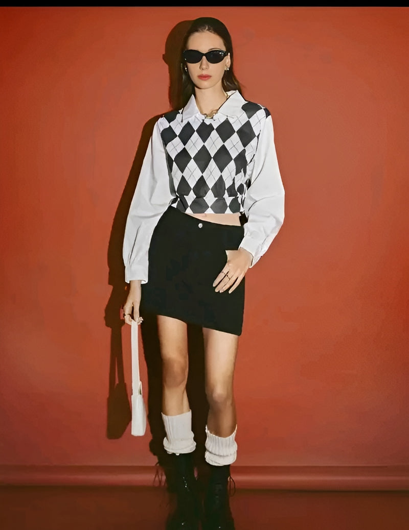 Classic Lycra Printed Top - Timeless Comfort Daily 💙