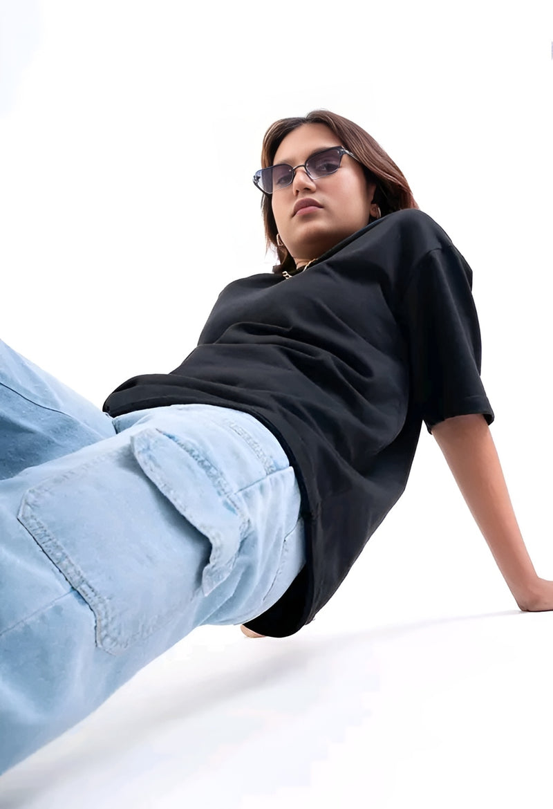 High Waist Cargo Pocket Jeans - Main Character Vibes 🔥