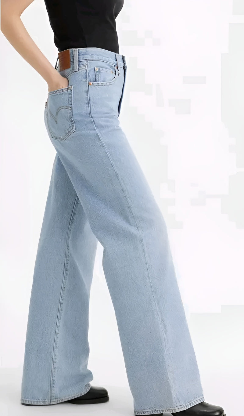 Trendy Wide Leg Jeans - Effortless It-Girl Status 💙