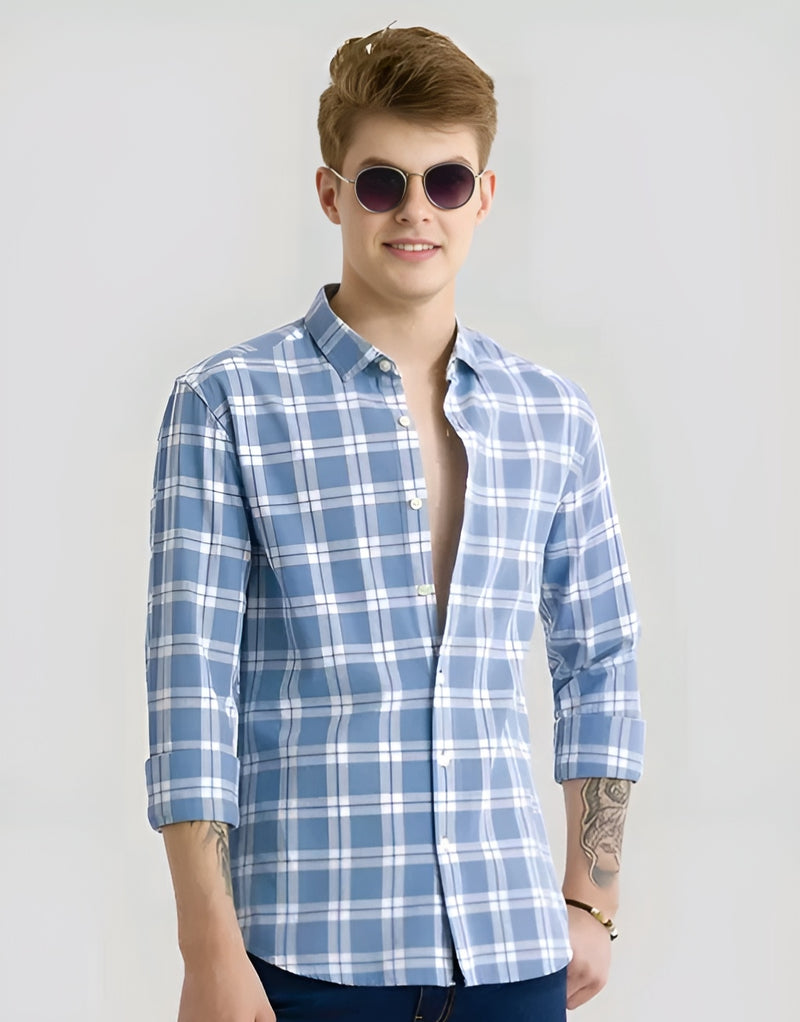 Checked Cotton Shirt - Classic With Edge 🔥