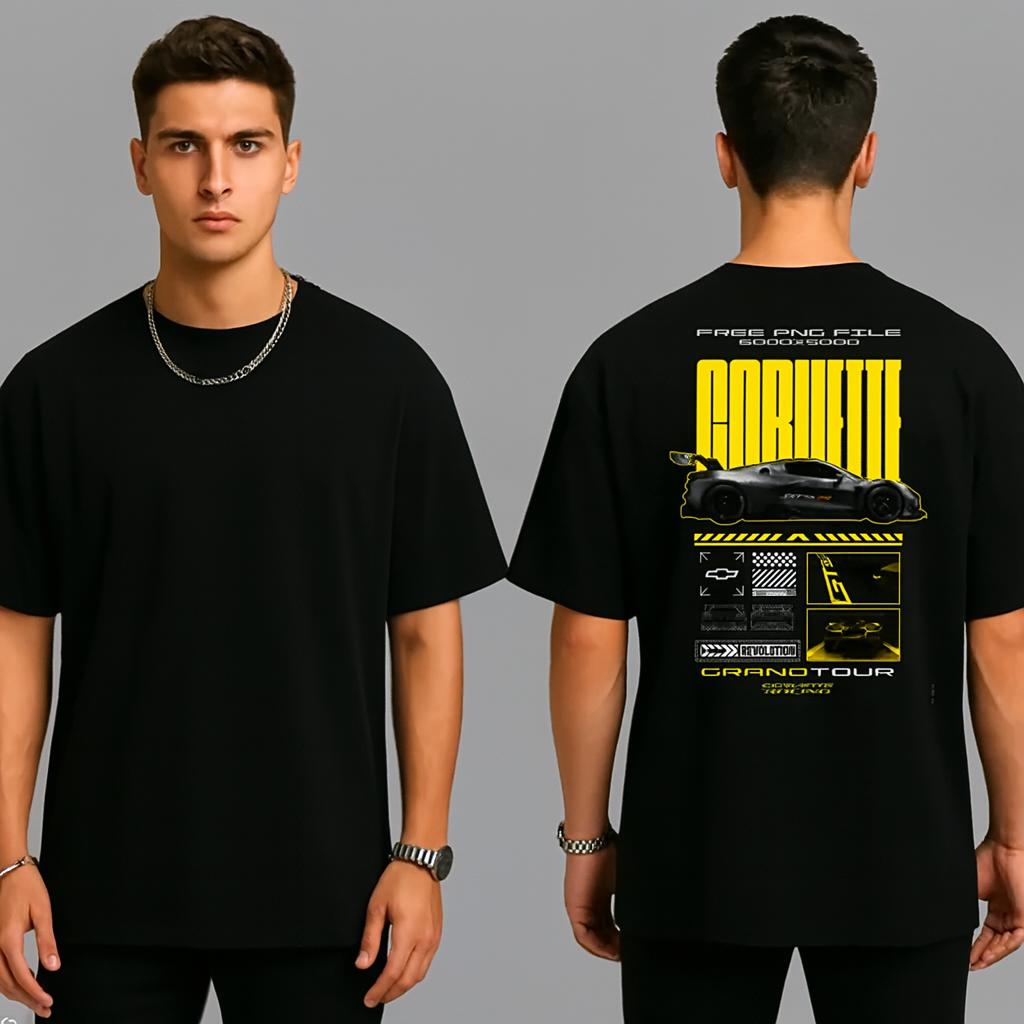 Cosmic Black Oversized Tee - Streetwear