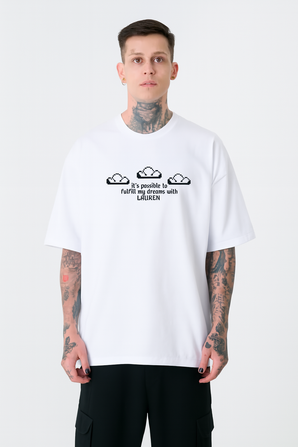 Streetwear Szn Oversized Tee - Printed Cotton